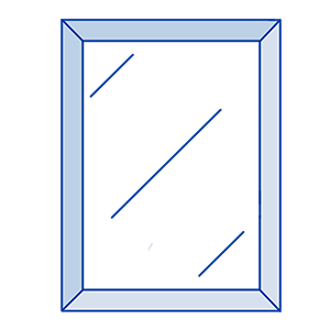 Zrkadlá v drevenom ráme
