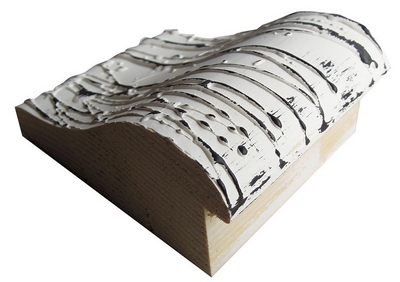 DANTIK rám na obraz 40x50 | SAUDEK Bílá černé čáry (Plexi Čiré)