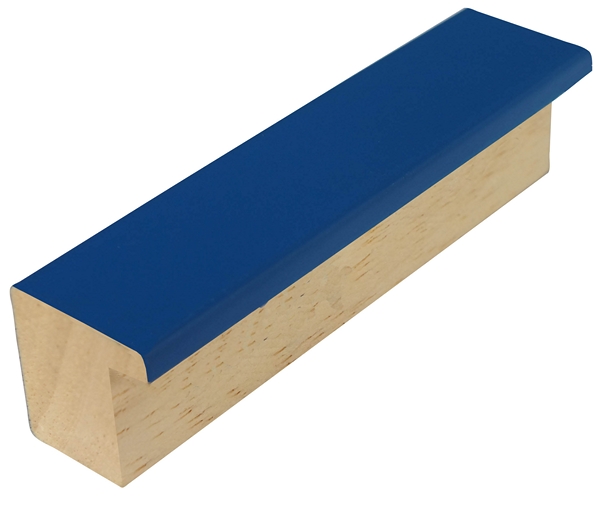 DANTIK rám na obraz 21x29,7 | PASTELKA tmavěmodrá rovná (Sklo Čiré)