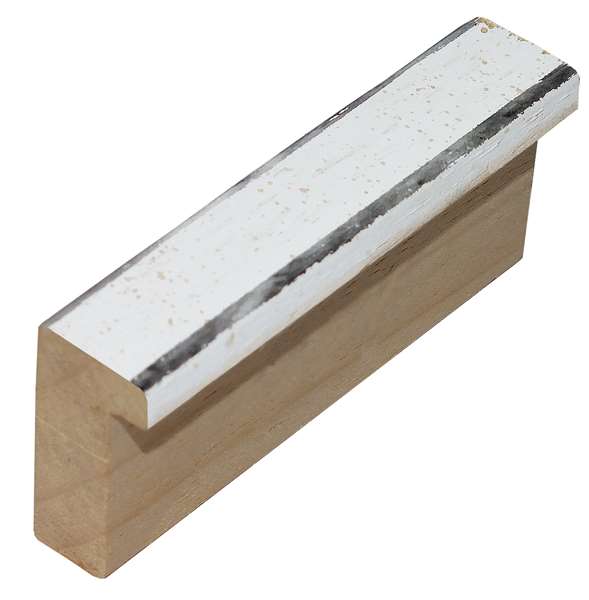 DANTIK Zrkadlo 40x60 AKVAREL bílá vysoká