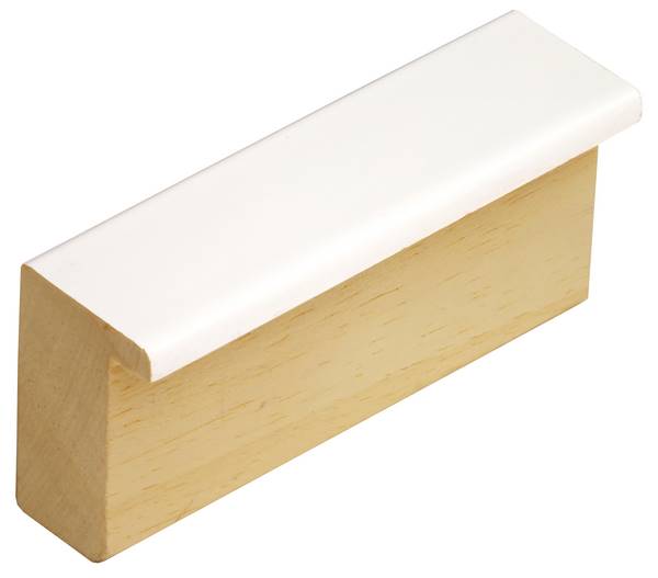 DANTIK Zrkadlo 40x60 PERLA bílá lesklá vysoká