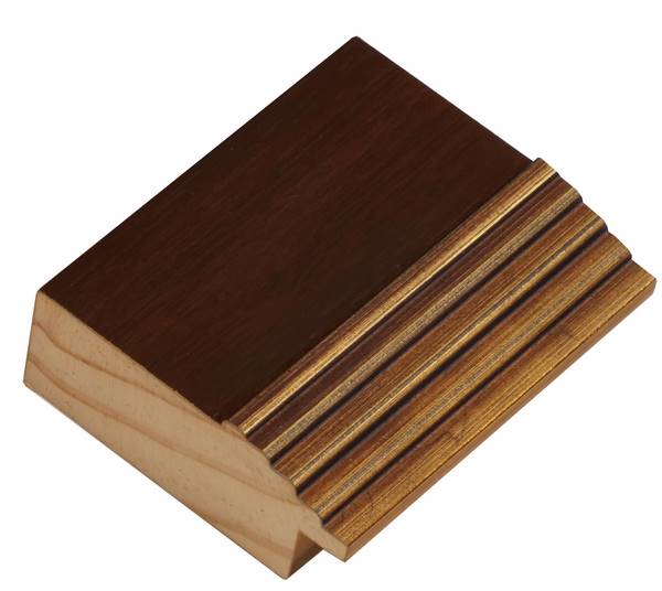 DANTIK Zrkadlo 50x70 | SCALA hnědá