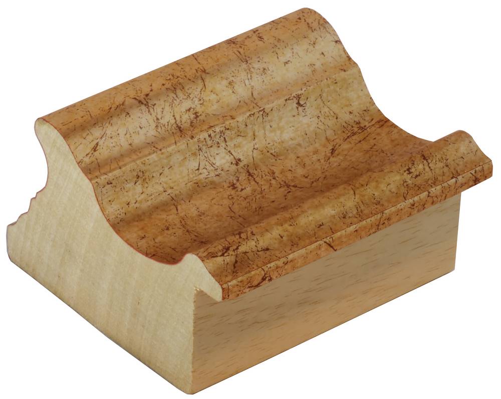 DANTIK Zrkadlo 60x80 HRAD zlatá patina