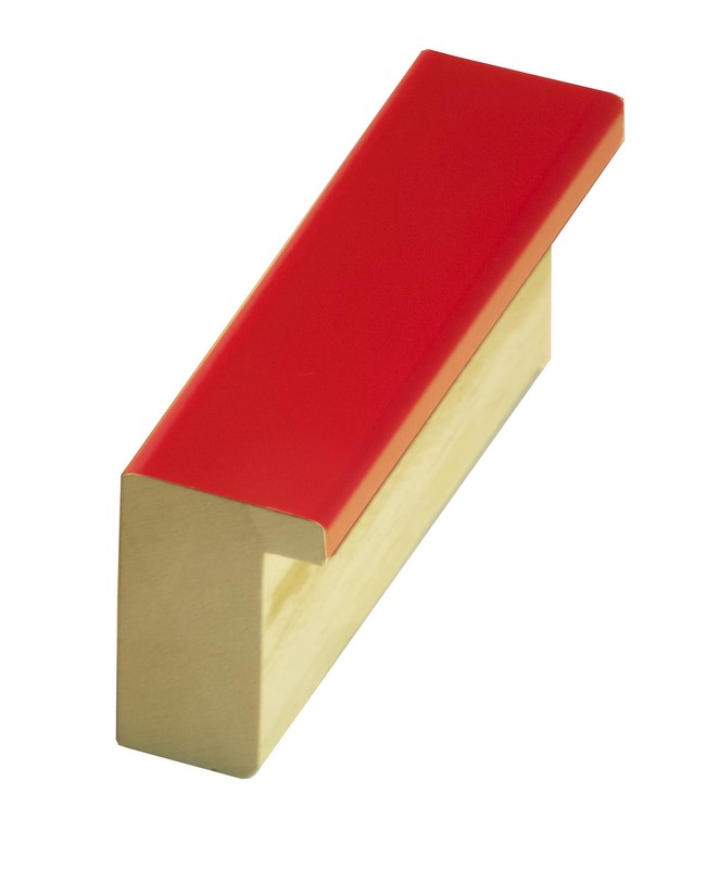 DANTIK Zrkadlo 60x80 PERLA červená lesklá vysoká