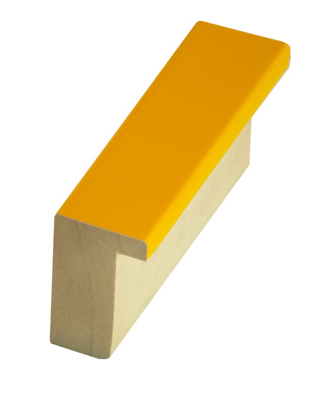 DANTIK Zrkadlo 70x90 PERLA žlutá lesklá vysoká