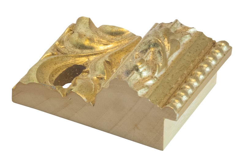 DANTIK Zrkadlo 80x100 ROKOKO zlatá házená