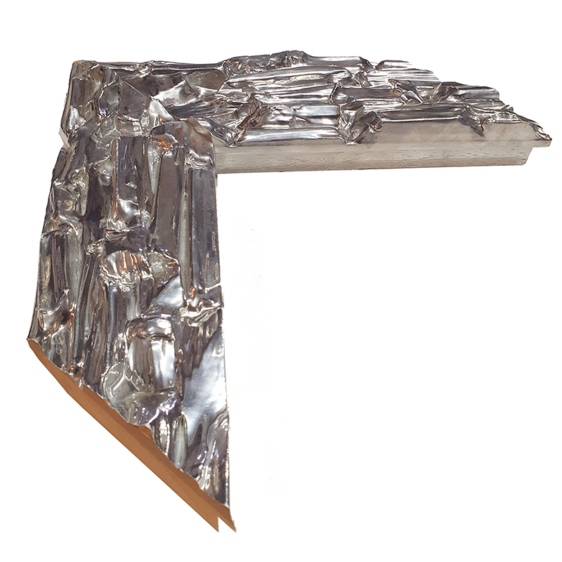 DANTIK Zrkadlo 50x120 Travertino stříbrné