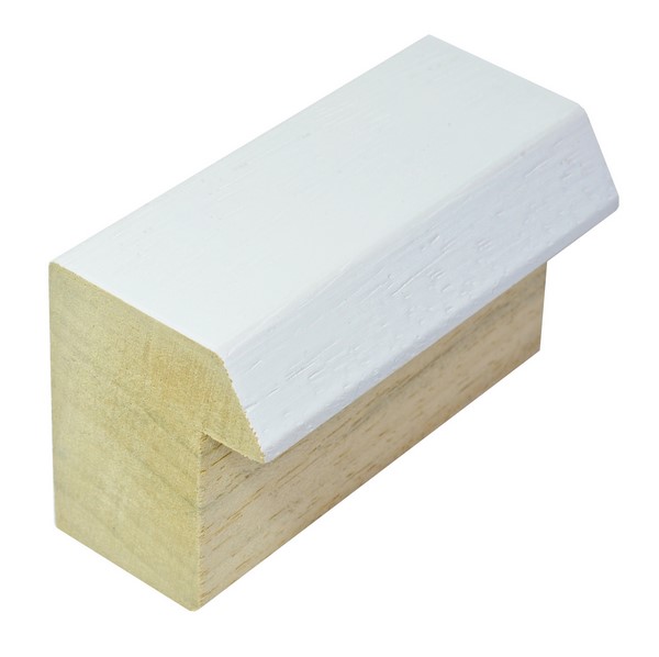 DANTIK rám na obraz 40x50 | WOODLINE bílá (Sklo Čiré)