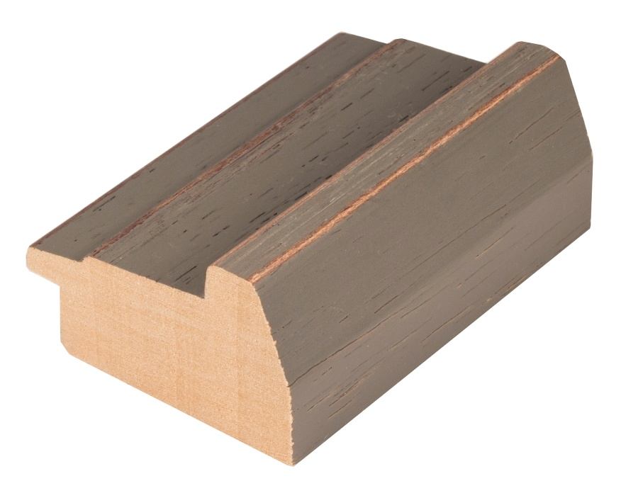 DANTIK Zrkadlo 80x100 STEP tmavěšedá