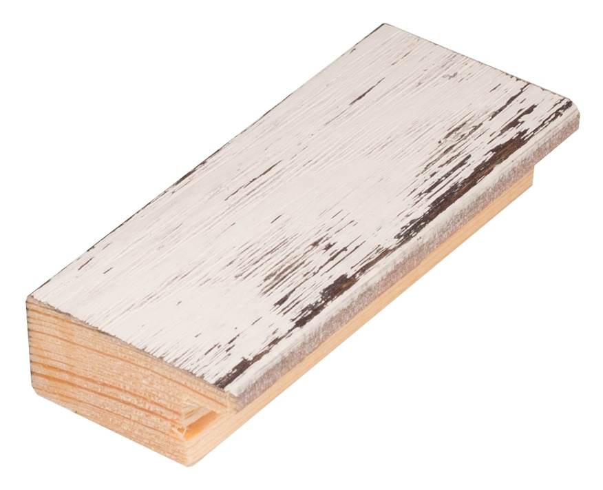 DANTIK rám na obraz 15x20 | ATHINA Bílá (Sklo Čiré)