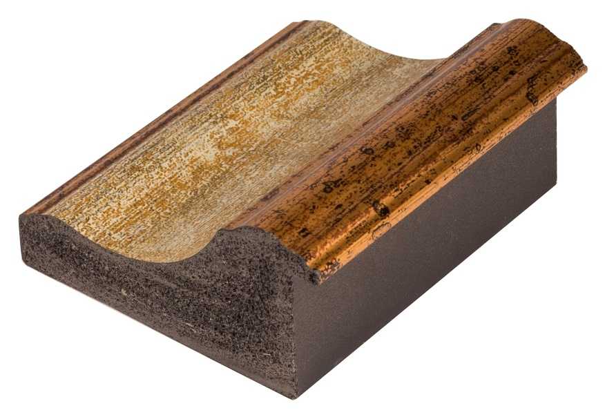 DANTIK Zrkadlo 60x120 ZVRATNÁ bílozlatá plast