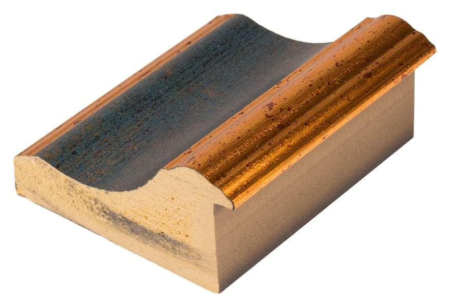 DANTIK Zrkadlo 60x160 ZVRATNÁ modrozlatá plast