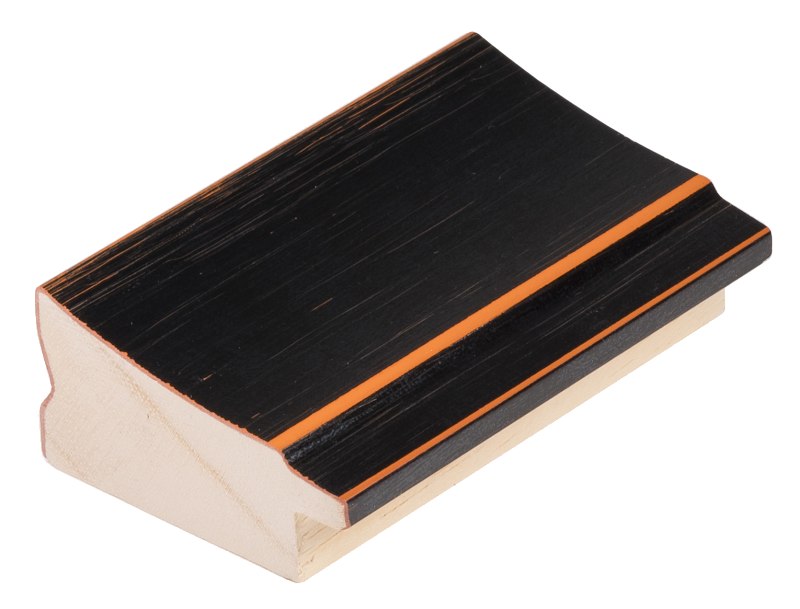 DANTIK Zrkadlo 70x90 ANDRÉ velká černá