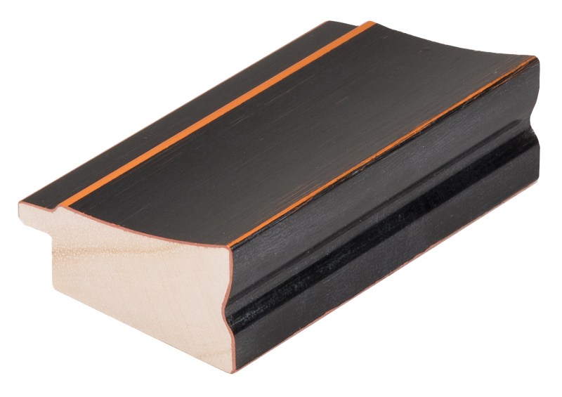 DANTIK Zrkadlo 70x90 ANDRÉ velká černá