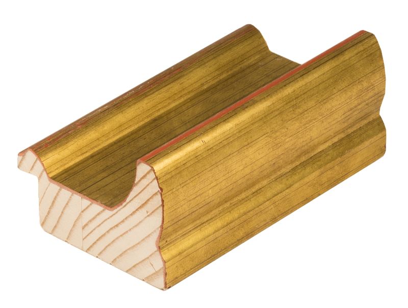 DANTIK Zrkadlo 60x120 TOOTH malá zlatá