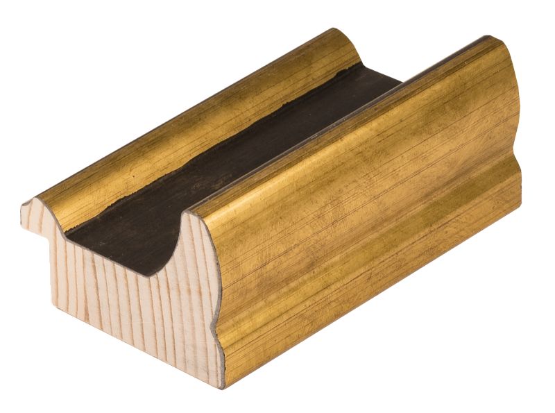 DANTIK Zrkadlo 60x100 TOOTH malá zlato černá