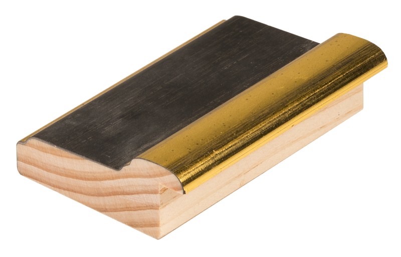 DANTIK rám na obraz 40x50 | Oro Fino černozlatá (Plexi Čiré)