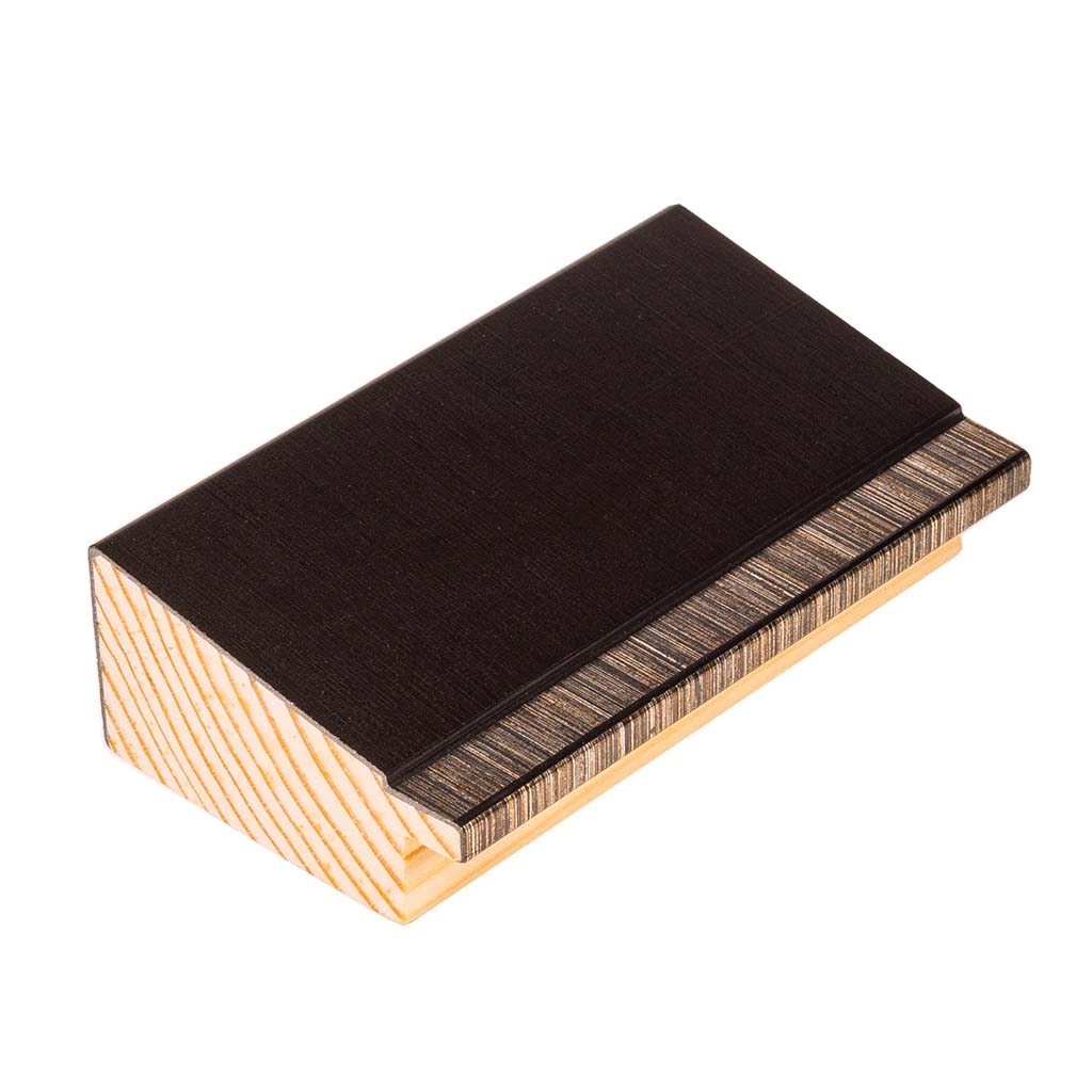 DANTIK rám na obraz 40x50 | Artdeco kosá hnědá AG (Sklo Čiré)