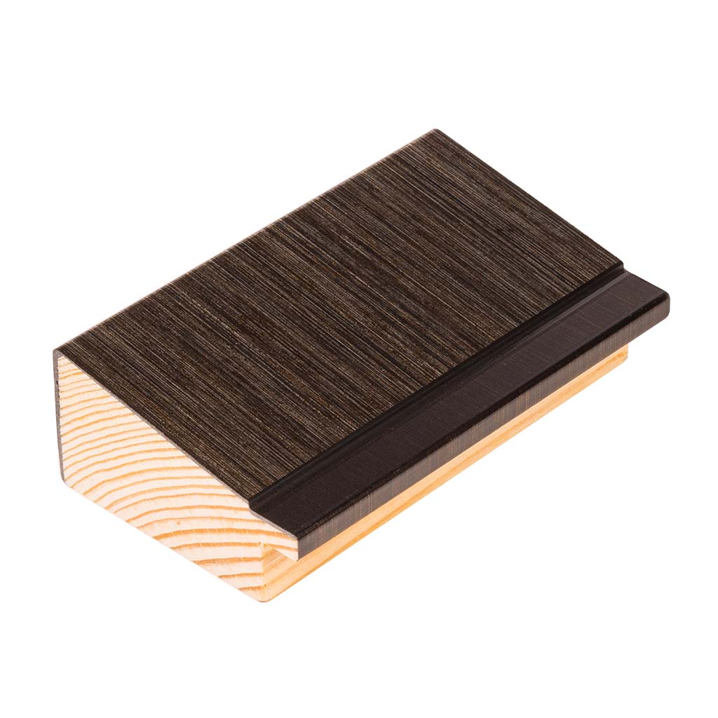 DANTIK rám na obraz 40x50 | Artdeco kosá aghnědá (Plexi Čiré)