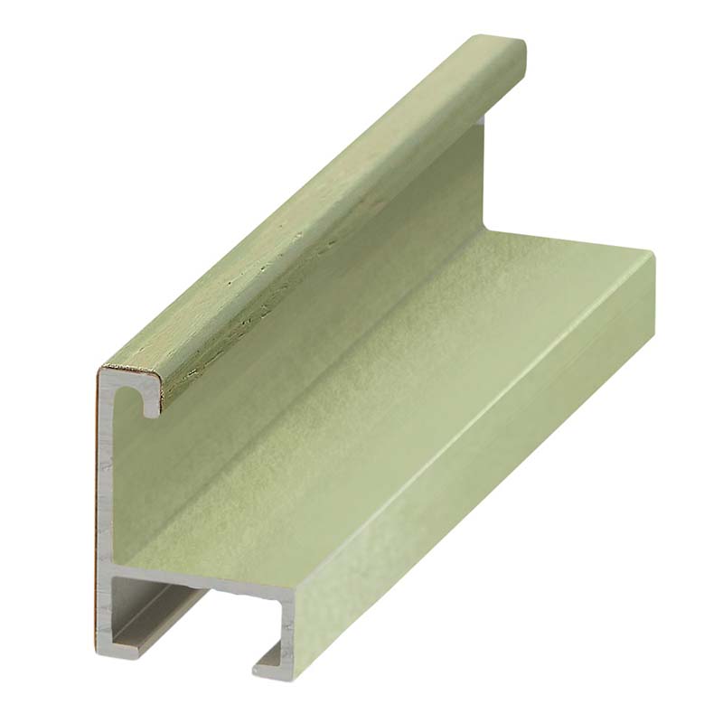 DANTIK rám na obraz 50x70 | ALU Dýha barevná zelená pastel (Plexi Čiré)