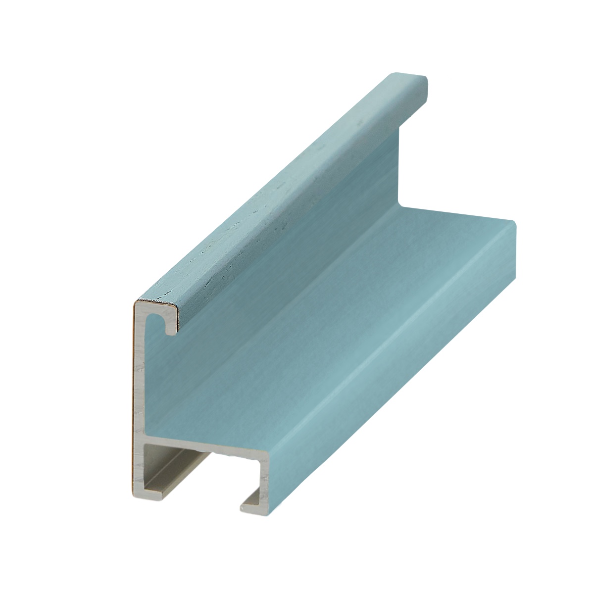 DANTIK rám na obraz 40x50 | ALU Dýha barevná modrá pastel (Plexi Čiré)