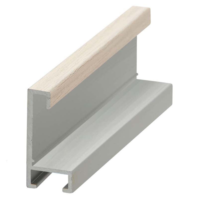 DANTIK rám na obraz 70x100 | ALU Dýha slonová kost (Plexi Čiré)