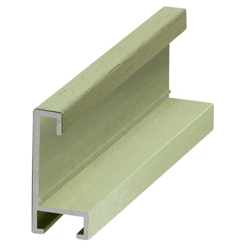 DANTIK rám na obraz 40x50 | ALU Dýha barevná zelená pastel (Plexi Čiré)