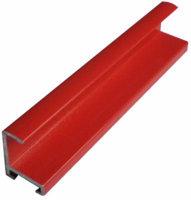 DANTIK rám na obraz 21x29,7 | ALU Červená Ferrari lesklá (Sklo Čiré)