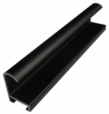 DANTIK Zrkadlo 50x140 Profil 02 | černá matná