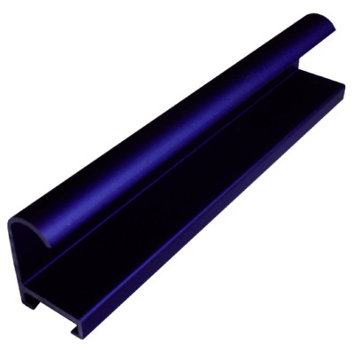 DANTIK rám na obraz 70x100 | ALU modrá Azur matná (Plexi Čiré)