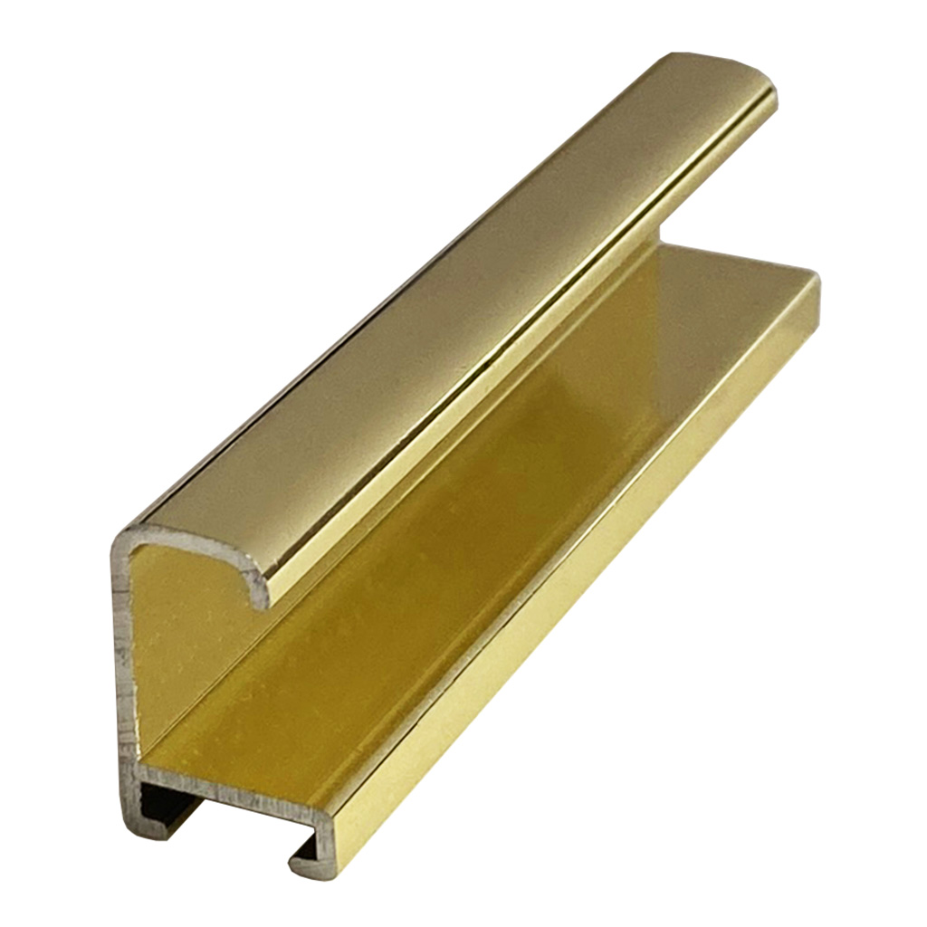 DANTIK rám na obraz 50x70 | ALU Zlatá lesklá (Plexi Čiré)