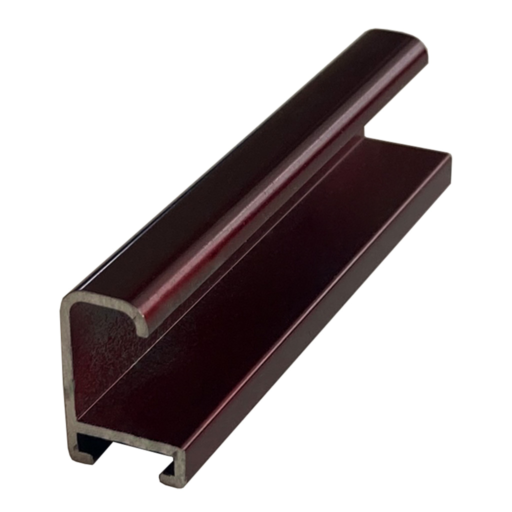 DANTIK rám na obraz 50x70 | ALU Červená Rubin broušená (Plexi Čiré)