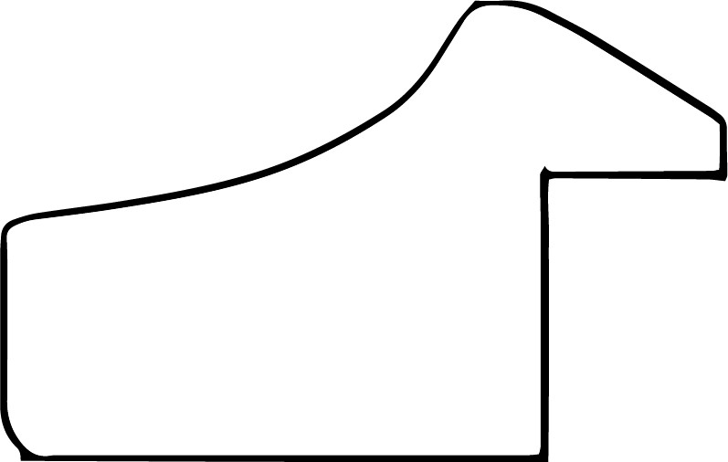 DANTIK rám na obraz 21x29,7 | AMALFI piccola černá (Sklo Čiré)