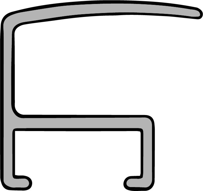 DANTIK Zrkadlo 60x140 Profil 05 | stříbrná matná