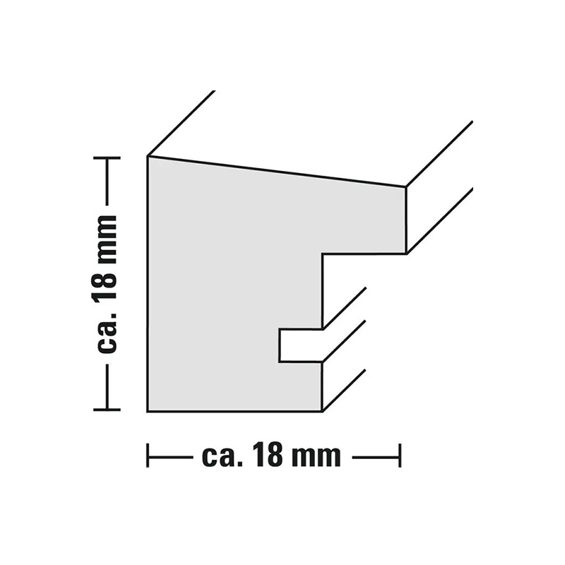 Hama rámeček dřevěný OSLO, černá, 15x20cm