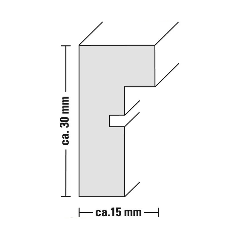 Hama rámeček dřevěný Galerie KOPENHAGEN, bílá, 23x45 cm/3x 10x15 cm