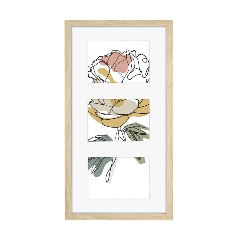 Hama rámeček dřevěný Galerie KOPENHAGEN, dub, 25x55 cm/3x 13x18 cm