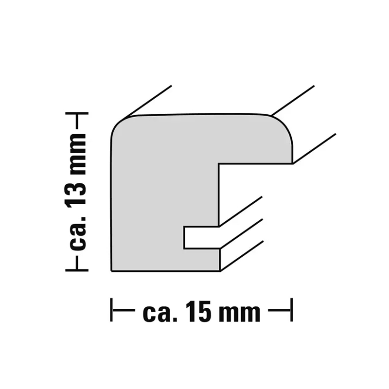 Hama rámeček dřevěný BELLA. burgund, 30x40 cm