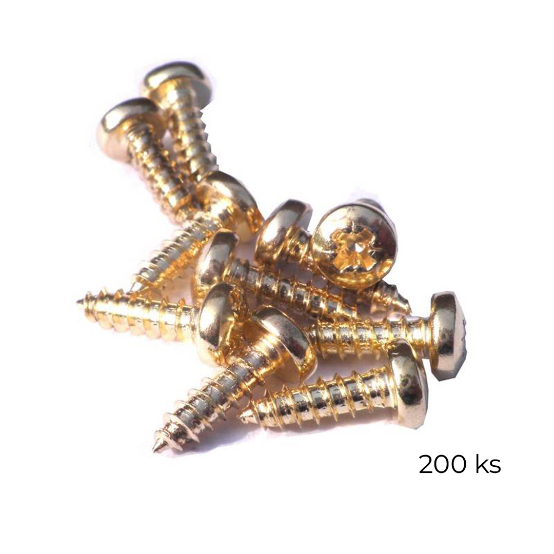 Vrut zlatý ocel 3,5x13 mm (200ks)