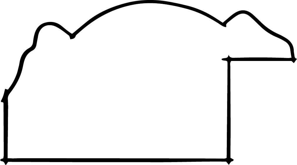 Rámová lišta DANTIK - 2988 | BRUNO hnědá Au linka