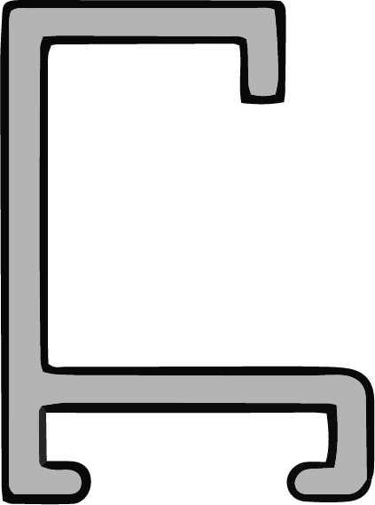 Rámová lišta DANTIK - 7003021 | Černá matná