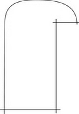 1820 | VYRADENÉ - |Hokejka stříbrná (3m)