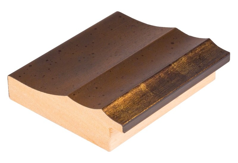 Rámová lišta DANTIK - 2952 | TRITON široký zlatý