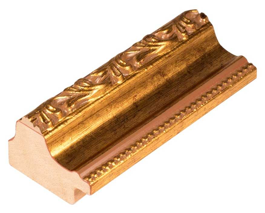 Rámová lišta DANTIK - 3007 | KLASIK zlatá malá