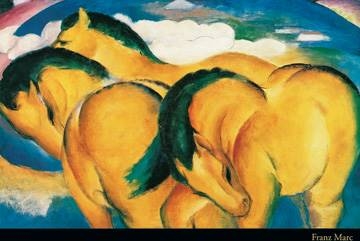 90x60 | Little yellow Horses ( Marc Franz )