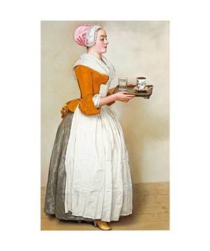 50x60 | Schokoladenmädchen ( Liotard Jean Etienne )