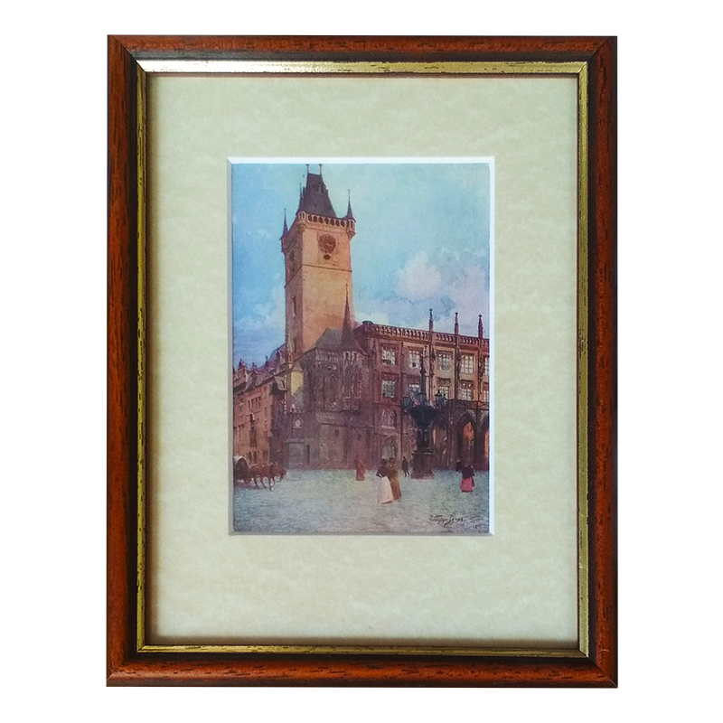 Jansa Václav tisk – Praha | Jansa Václav | 16x21cm (Zarámovaný obraz)