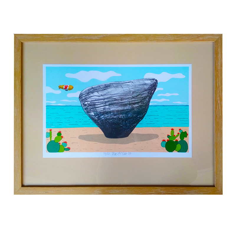 Kámen | Tomáš Bím | 53,5x41cm (Zarámovaný obraz)