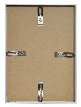 18x24 | Strieborný Rychlóram úzky hliník PLEXI číre [BN]