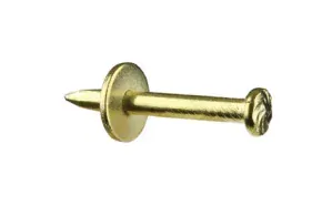 Hřebík ocelový zlatý s podložkou